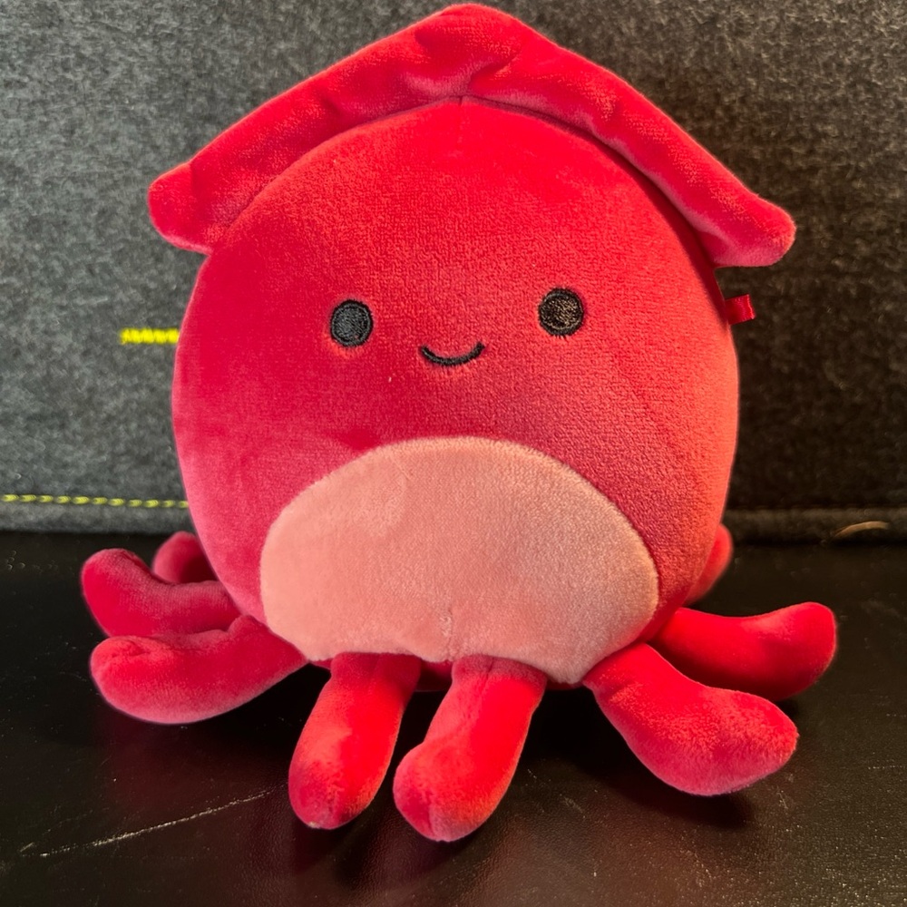 Squishmallows 7"‎ ALTMAN the Red Squid Sea Life Squad 2024